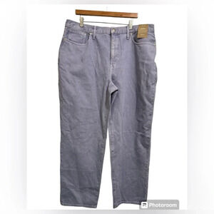 NWT Madewell baggy straight light purple jeans size 33